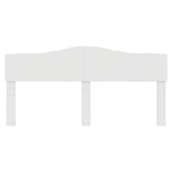 Kopfteil mit Kopfteil Glänzend Weiß 180 cm Holzwerkstoff