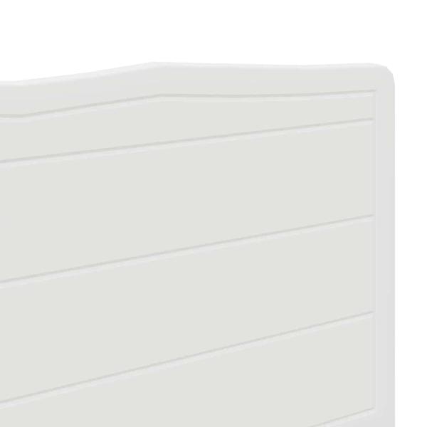 Kopfteil mit Kopfteil Glänzend Weiß 180 cm Holzwerkstoff