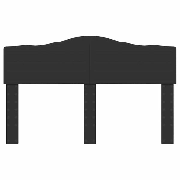 Kopfteil mit Kopfteil Schwarz Eichen-Optik 160 cm Holzwerkstoff