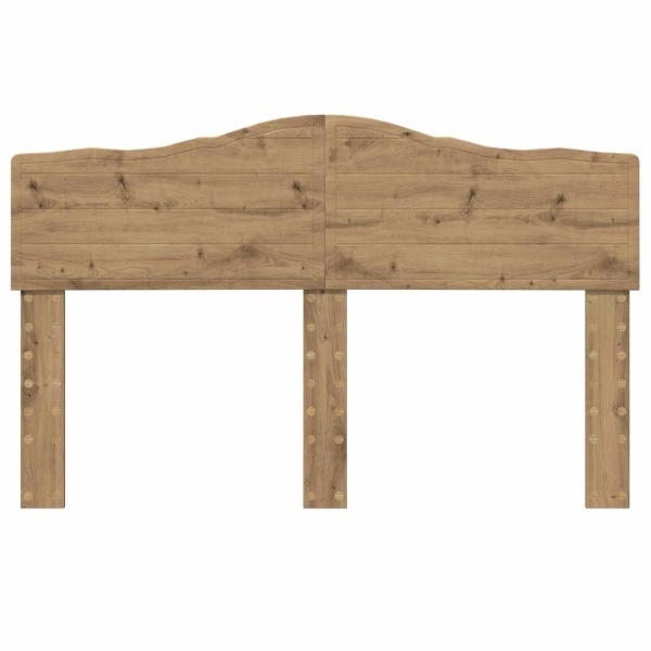 ARDEBO.de - Kopfteil mit Kopfteil Artisan-Eiche 160 cm Holzwerkstoff