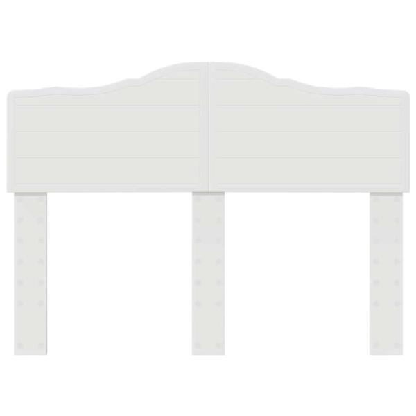 Kopfteil mit Kopfteil Weiß 135 cm Holzwerkstoff