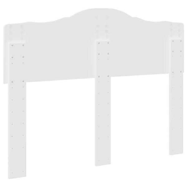 Kopfteil mit Kopfteil Weiß 135 cm Holzwerkstoff