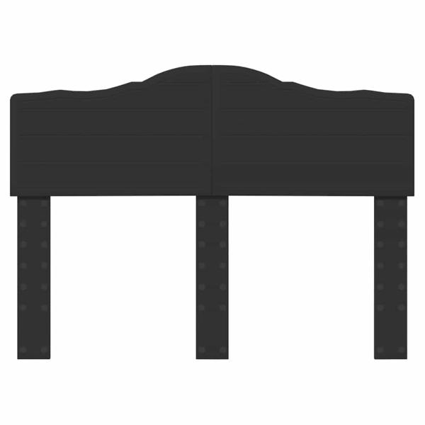 Kopfteil mit Kopfteil Schwarz Eichen-Optik 135 cm Holzwerkstoff