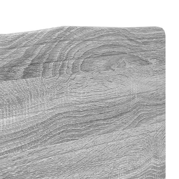 Kopfteil mit Kopfteil Graues Sonoma 120 cm Holzwerkstoff
