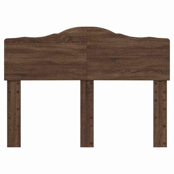 Kopfteil mit Kopfteil Braun Eichen-Optik 120 cm Holzwerkstoff