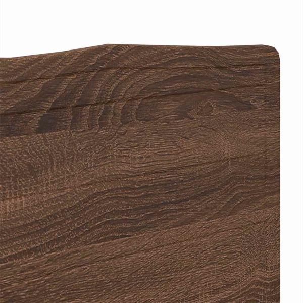 Kopfteil mit Kopfteil Braun Eichen-Optik 120 cm Holzwerkstoff