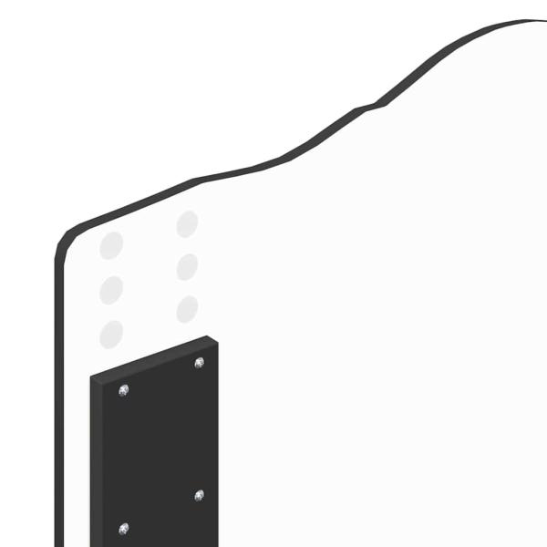 Kopfteil mit Kopfteil Schwarz Eichen-Optik 100 cm Holzwerkstoff