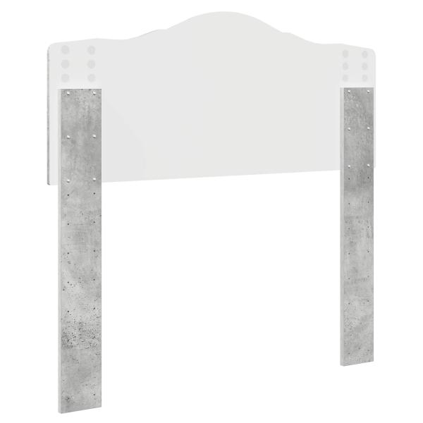 Kopfteil Beton Grau Holzwerkstoff