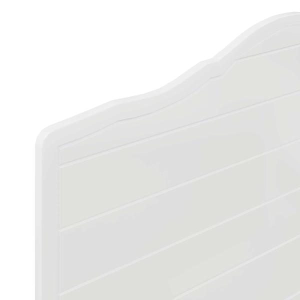 Kopfteil mit Kopfteil Glänzend Weiß 100 cm Holzwerkstoff