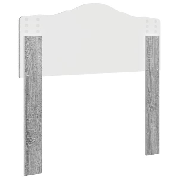 Kopfteil mit Kopfteil Graues Sonoma 100 cm Holzwerkstoff
