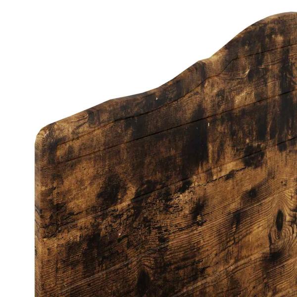 Kopfteil mit Kopfteil Geräucherte Eiche 90 cm Holzwerkstoff