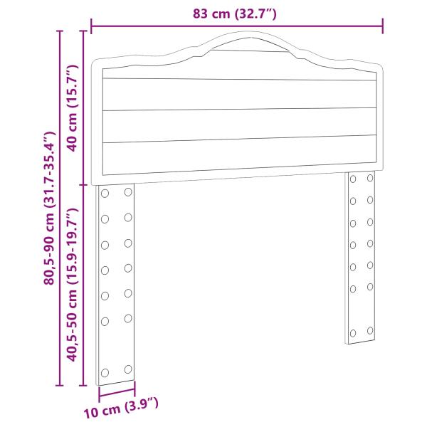 Kopfteil Glänzend Weiß Holzwerkstoff
