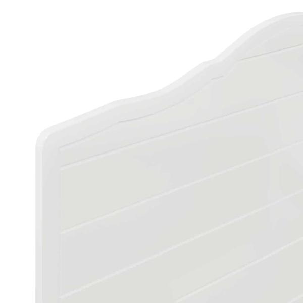 Kopfteil mit Kopfteil Glänzend Weiß 75 cm Holzwerkstoff