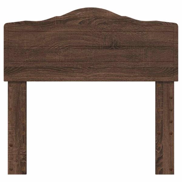 Kopfteil mit Kopfteil Braun Eichen-Optik 75 cm Holzwerkstoff