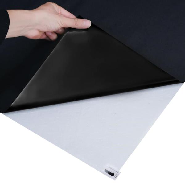 Statisches Fensterfolie Schwarz 60 x 1000 cm PVC