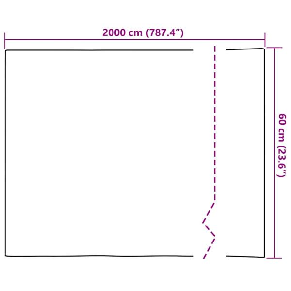 Statisches Fensterfolie Schwarz 60 x 2000 cm PVC