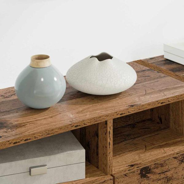 TV-Wandgeräte 4 pcs Altholz Holzwerkstoff