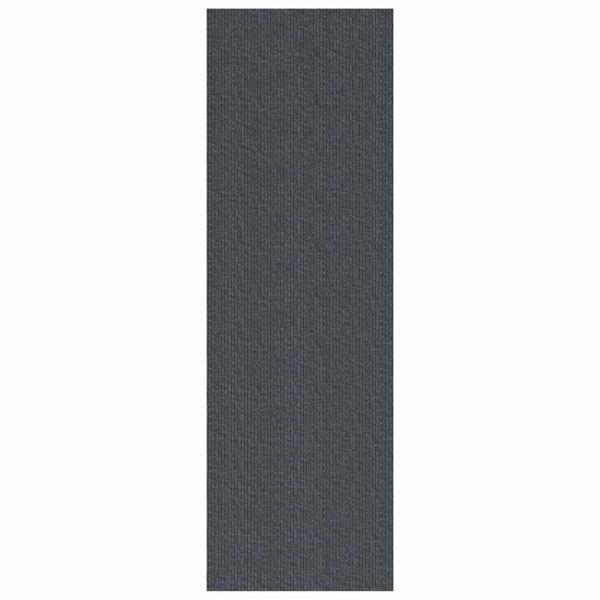 Teppichläufer Grau 80 x 500 cm Stoff