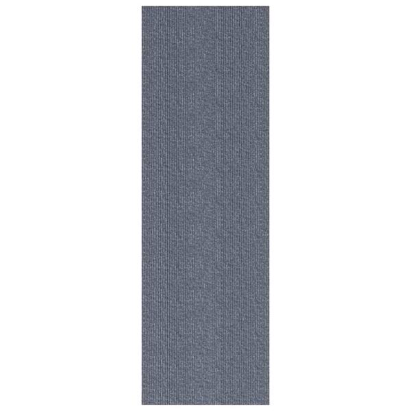 Teppichläufer Hellgrau 80 x 200 cm Stoff