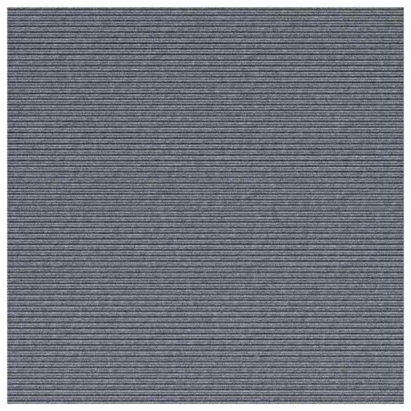 Teppichläufer Hellgrau 100 x 100 cm Stoff