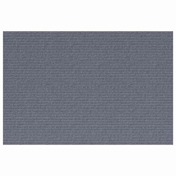 Teppichläufer Hellgrau 100 x 150 cm Stoff