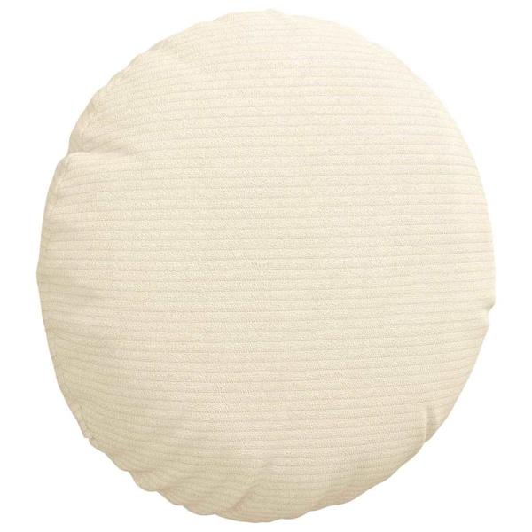 Sitzkissen 2 pcs Creme Ø 30 cm Cordstoff