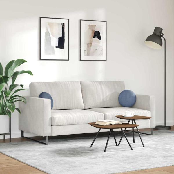 Sitzkissen 2 pcs Blau Ø 30 cm Cordstoff