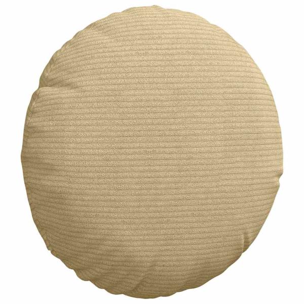 Sitzkissen 2 Stk. Cordstoff Grau-Grün Ø30 x 13 cm