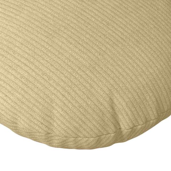 Sitzkissen 2 Stk. Cordstoff Grau-Grün Ø30 x 13 cm