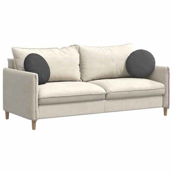 Sitzkissen 2 pcs Dunkelgrau Ø 40 cm Cordstoff