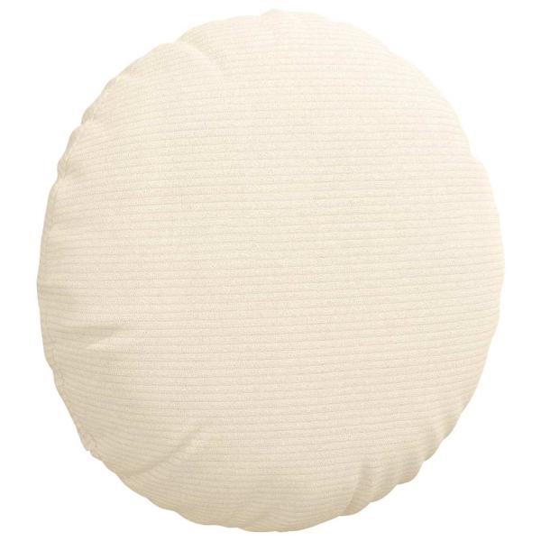Sitzkissen 2 pcs Creme Ø 40 cm Cordstoff