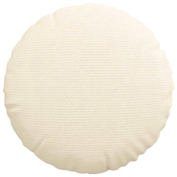 Sitzkissen 2 pcs Creme Ø 40 cm Cordstoff