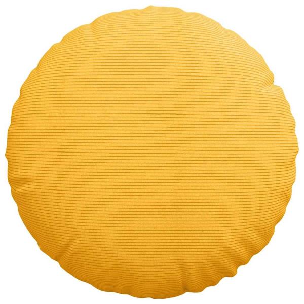 Sitzkissen 2 pcs Helles Gelb Ø 50 cm Cordstoff