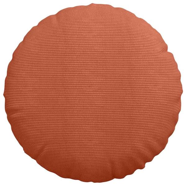 Sitzkissen 2 pcs Rot-Orange Ø 60 cm Cordstoff
