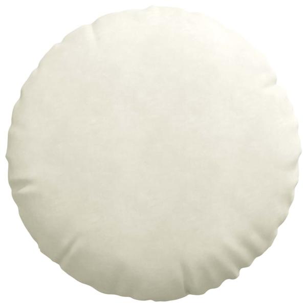 Sitzkissen 2 pcs Creme Ø80 x 29 cm Samt