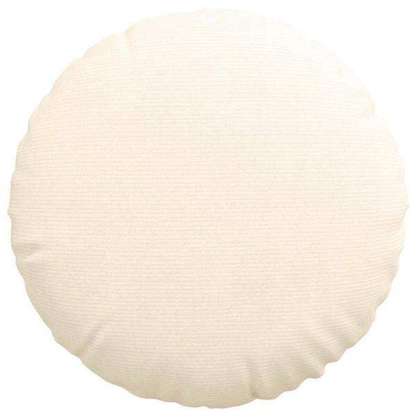 Sitzkissen 2 pcs Creme Ø 80 cm Cordstoff