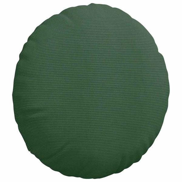 Sitzkissen 2 stk. Cordstoff Dunkelgrün Ø 80 cm
