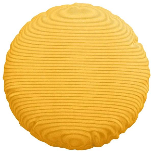 Sitzkissen 2 pcs Helles Gelb Ø 80 cm Cordstoff