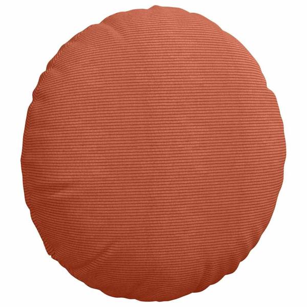 Sitzkissen 2 pcs Rot-Orange Ø 80 cm Cordstoff