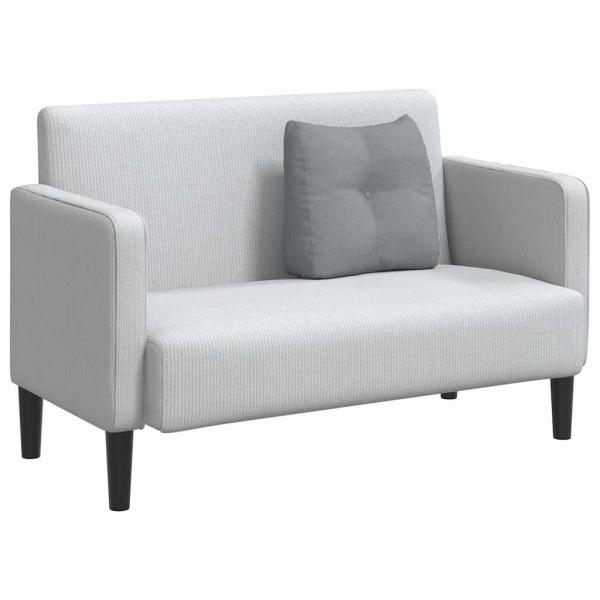 Rücken Kissen Hellgrau 45 x 24 x 50 cm Stoff