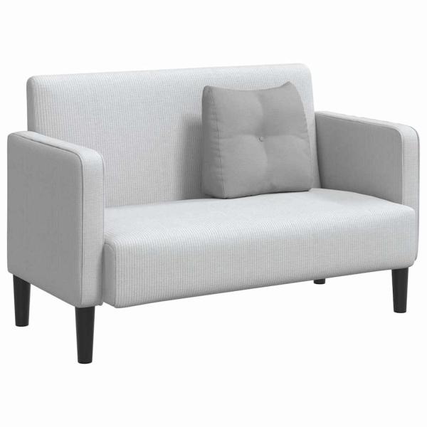 Rücken Kissen Wolkengrau 45 x 24 x 50 cm Stoff