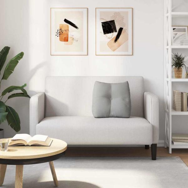 Rücken Kissen Wolkengrau 45 x 24 x 50 cm Stoff