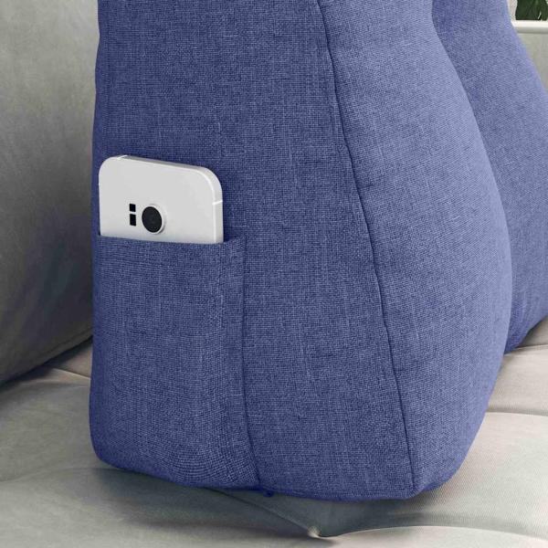 Rücken Kissen Jeans blau 45 x 24 x 50 cm Stoff