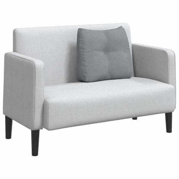 Rücken Kissen Hellgrau 60 x 24 x 50 cm Stoff