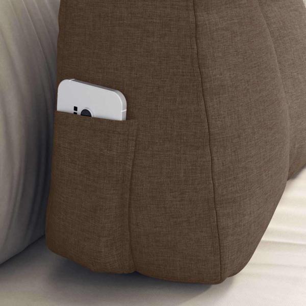 Rücken Kissen Braun 60 x 24 x 50 cm Stoff