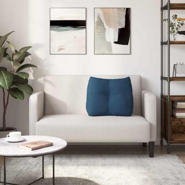 Rücken Kissen Blau 60 x 24 x 50 cm Stoff