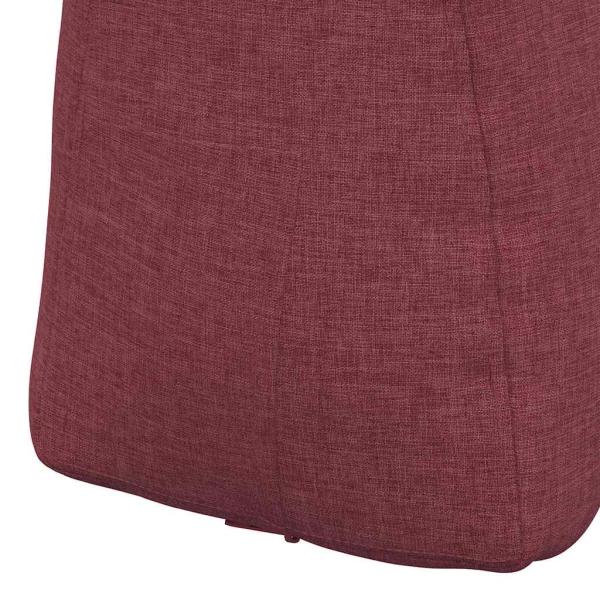 Rücken Kissen Weinrot 80 x 24 x 50 cm Stoff