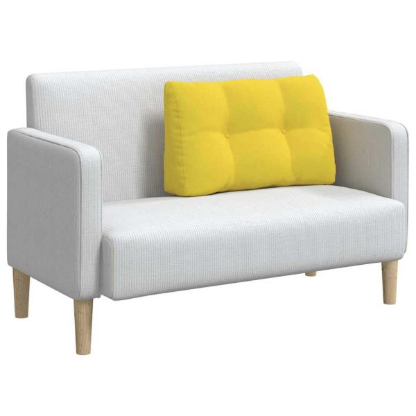 Rücken Kissen Helles Gelb 80 x 24 x 50 cm Stoff