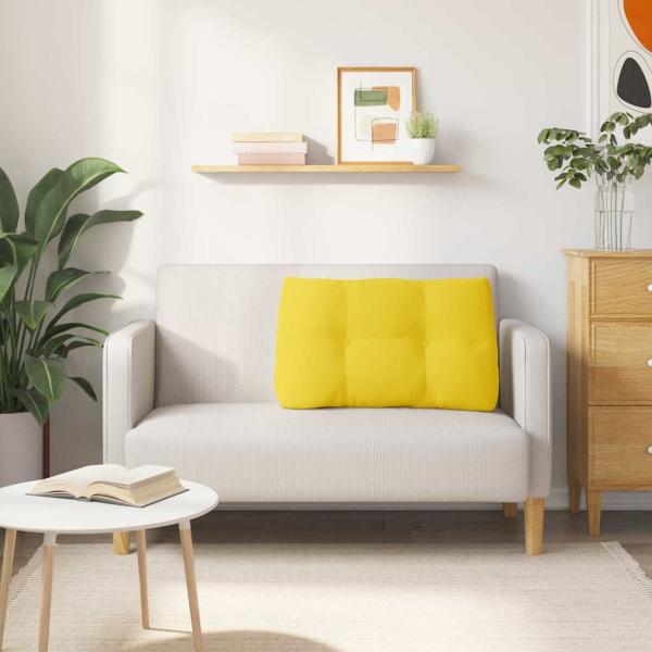 Rücken Kissen Helles Gelb 80 x 24 x 50 cm Stoff
