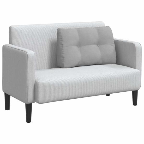 Rücken Kissen Wolkengrau 80 x 24 x 50 cm Stoff